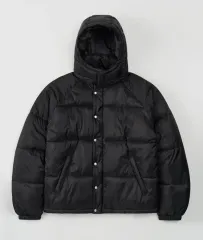 TOFFEE ディタッチャブル フード ダウン アウター (BLACK)