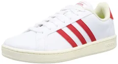 [アディダス] スニーカー グランドコートベース EOU26 GY2164 フットウェアホワイト/レッド/クリームホワイト(GY2164) 28.0 cm [フットウェアホワイト/レッド/クリームホワイト(GY2164)] [Free Size]