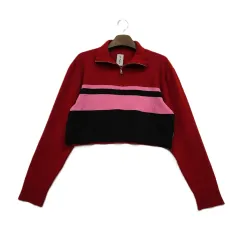 ラッキーマ、Free!/2022ss/クロップド ハーフジップ ニット/アリス/4031