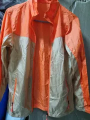 オレンジ/ベージュ ウィンドブレーカー ジャケット ユニセックス