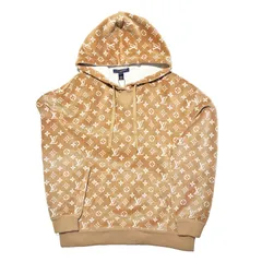 未使用品 LOUIS VUITTON ルイヴィトン 24SS モノグラム総柄 プルオーバーパーカー FQST03RC3 2024年春夏 ウィメンズ ベロア生地 コットン size=S ブラウンのサムネイル