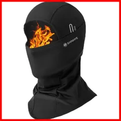 【特価商品】[ShinHye] バラクラバ ネックウォーマー 冬用 防寒 目出し帽 裏起毛 防風 保温 息苦しくない メガネ穴付き 伸縮性 暖かい スキー スノーボード 釣り バイク 自転車 登山 スポーツ アウトドア 男女兼用