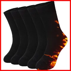 【数量限定】靴下 靴下 登山 24-28㎝ 保温 耐久性 吸汗消臭 あったか 防寒 厚手 5足セット 暖かい 冬 メンズ [MOSOTECH]