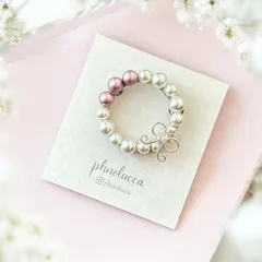 【⭐︎早割第2弾⭐︎】ホワイトパールとワイヤーリボンのブローチ（ピンクシルバー）【入学式　卒業式　入園式　卒園式　パールブローチ　プレゼント　オケージョン　上品　大人可愛い】