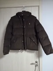 ポロラルフローレン コーデュロイ コンバーチブル ダウン ブラウン