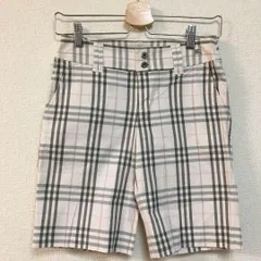 バーバリー ブルーレーベル ショート パンツ チェック 36 S