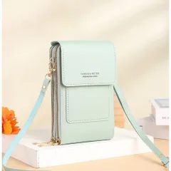 ☆ ミントグリーン ☆ スマホショルダーバッグ ミニバッグ スマホポーチ レディース ショルダー おしゃれ スマホポシェット 大人かわいい スマホ 財布 ショルダーバッグ バック バッグ かわいい  スマホショルダー 斜めがけ 肩掛け シンプル ポーチ 多機能