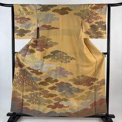 付下げ 身丈167cm 裄丈65.5cm M 袷 翠山工房 やまと 落款 辻が花 金彩