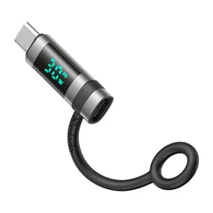 新品 Mcdodo ライトニング to USB-C 変換アダプタ 60W PD急速充電 出力スクリーン表示 スマートチップ搭載 USB-Cコネクタ iOSからタイプC変換コネクタ シリコンバンド設計 light-ningからType-C変換アダプタ MacBo