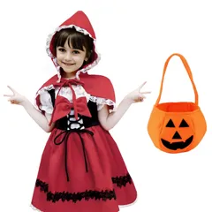 新品 [Formemory] ハロウィン 衣装 子供 赤ずきん ハロウィーン 衣装 仮装 コスプレ イベント学園祭 女の子 レッド 衣装 仮装 コスチューム 演出服 童話 発表会クリスマス 仮装大会 学園祭 舞台服 誕生日 プレゼント