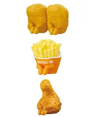 まちぼうけ ハンバーガーショップの場合　全3種セット　その1  ポテト &  ナゲット   その2   フライドチキン