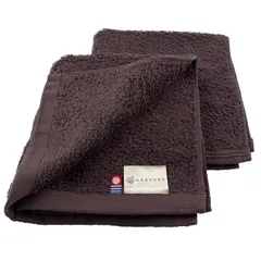 新品 今治タオル imabari towel ハンドタオル タオルセット リアン 高級 中厚手 高吸水 無地 ブラウン 2枚セット 日本製 綿100% 34×38cm