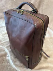 マザーハウスMOTHER HOUSEアンティークスクエアバックパックナップザックリックサックルックザックサブリュックナップサックバックパックデイパックビジネスリュックサックダークブラウン焦げ茶色ユニセックス男女兼用メンズ男性用紳士レディース女性用婦人ウィメンズ