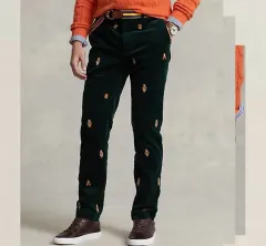 ポロラルフローレン ストレッチ スリムフィット ポロ ベア コーデュロイ パンツ