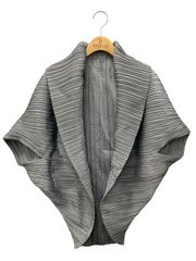 イッセイミヤケ IM11FD236 ジャケット 2 グレー プリーツ ストライプ ITZUIQU4MYA4