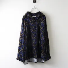 美品 メンズ 2025AW 今季 ニコアンド niko and … 総柄オープンカラーシャツ M‖ネイビー系 トップス 前開き【2400014726947】