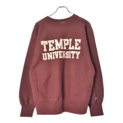 80年代 USA製 Champion チャンピオン REVERSE WEAVE リバースウィーブ スウェット カレッジ ワインレッド(メンズ LARGE)中古 古着 V9135