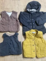 キッズ ダウン/ベスト 4着 まとめ