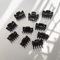 ●プラバンス ヘアアクセ バンスクリップ ミニクリップ 2.5㎝ 10個セットシンプル 髪飾り 大人 かわいい おしゃれ