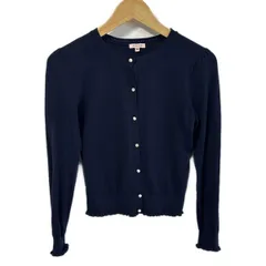 TOCCA(トッカ) カーディガン サイズM レディース美品  - ネイビー 長袖/パール/ラインストーン