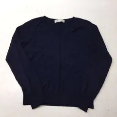 送料無料★ROPE PICNIC ロペピクニック★Ｖネック ニットセーター 長袖トップス★レディース38★ネイビー#21007sj61