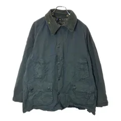 90年代 イングランド製 Barbour バブアー BEDALEビデイル オイルドジャケット ネイビー(メンズ C42/107CM)中古 古着 X0630