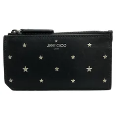 JIMMY CHOO(ジミーチュウ) コインケース - 黒 カードケース付き/スタッズ/スター レザー