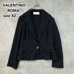 VALENTINO ROMA ヴァレンティノ ローマ 黒 ブラック ジャケット 42/6