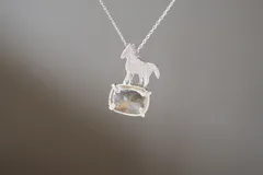 equus ルチルクォーツとシルバーのネックレス silver925 ◼pivo◼2460