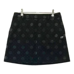 サイズ：2 MASTER BUNNY EDITION マスターバニーエディション  ストレッチ スカート ドット柄 ブラック系 [240101580616] ゴルフウェア レディース ストスト