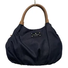 Kate spade(ケイトスペード) ハンドバッグ - PXRU3148 ネイビー×ライトブラウン レザー
