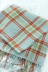 ブランドヴィンテージ マフラー ミント CHECK クリスマス-2712