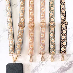 インド刺繍リボン スマホショルダー ショルダーストラップ ショルダーベルト Noble 細め