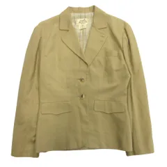 エルメス　テーラードジャケット　コットン　希少カラー　緑　ML相当　フランス製 3060002218237649_01_7187w.jpeg