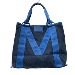 美品 MARC BY MARC JACOBS マークバイマークジェイコブス STANDARD SUPPLY デニム トートバッグ インディゴ ブルー レディース 古着 中古 USED