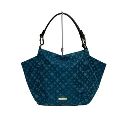 russet(ラシット) ハンドバッグ - ブルーグリーン×ライトブルー×黒 ストラップ着脱可 レザー