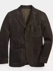 RRL(ダブルアールエル) スウェード ダブル ジャケット