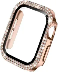 2510他　アップルウォッチ1/2/3/　超軽量 ローズゴールドラインストーン 強化ガラス 傷防止 保護ケース 滑り止め38mm40mm41mm対応 パッケージサイズ約 縦 11横15 高さ0.5 cm