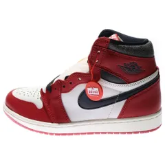 NIKE (ナイキ) AIR JORDAN 1 LOST&FOUND エアジョーダン1 ロスト&ファウンド シカゴ ハイカットスニーカー ホワイト/レッド US8.5/26.5cm DZ5485-612