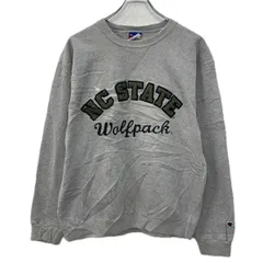 メキシコ製 Champion ロゴスウェット トレーナー M グレー カーキ チャンピオン プルオーバー ビッグロゴ スウェット 秋物 a712-6571