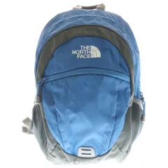 THE NORTH FACE (ザノースフェイス) K SMALL DAY スモール デイ ロゴデザイン ダブルポケット リュックサック バック レディース ブルー NMJ72204
