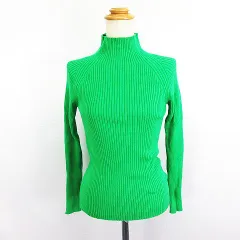 センスオブプレイス バイ アーバンリサーチ Sense of Place by Urban Research ニット セーター 長袖 ハイネック リブ One グリーン ※EKM