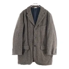 新品　25aw コムデギャルソンオム ウール縮絨テーラードブルゾンジャケット　S ウールサージ 製品縮絨 ジャケット（テーラードジャケット）｜COMME