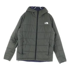 THE NORTH FACE (ザノースフェイス) Reversible Anytime Insulated Hoodie リバーシブル エニタイム インサレーテッドフーディ ナイロンジャケット カーキ/ネイビー NY82180