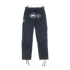 Corteiz (コーテイズ) Cargo Pants フロントデザイン カーゴパンツ ブラック
