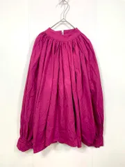 Olu. オルドット 定価7200円 ボリュームギャザー ブラウス シャツ sizeF/紫  ■■レディース