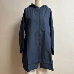 KN3421 *4L 大きいサイズ 撥水加工ボンディングロング丈パーカーダークブル マウンテンパーカー アウター