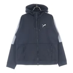 BALENCIAGA (バレンシアガ) 25AW ×PUMA HOODED TRACKSUIT 846912 TIVB4 ×プーマ フーデッド ジップアップトラックジャケット ブラック/グレー