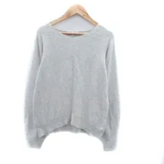 グローブ grove ニット セーター Vネック 長袖 無地 M ライトグレー /HO40