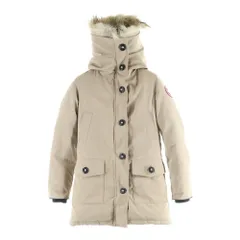 CANADA GOOSE (カナダグース) BRONTE PARKA ブロンテパーカー ァーフーデッドジャケットダウンコート レディース ベージュ 2603JL